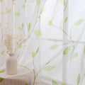 L.Z.E Grey and White Sheer Curtains 84 Inch Long 2 Panels Set, Light Gray Printed Sheer Curtains for Living Room Dining Room, Elegant Wave Pattern Rod Pocket Window Curtains (55W x 84L)