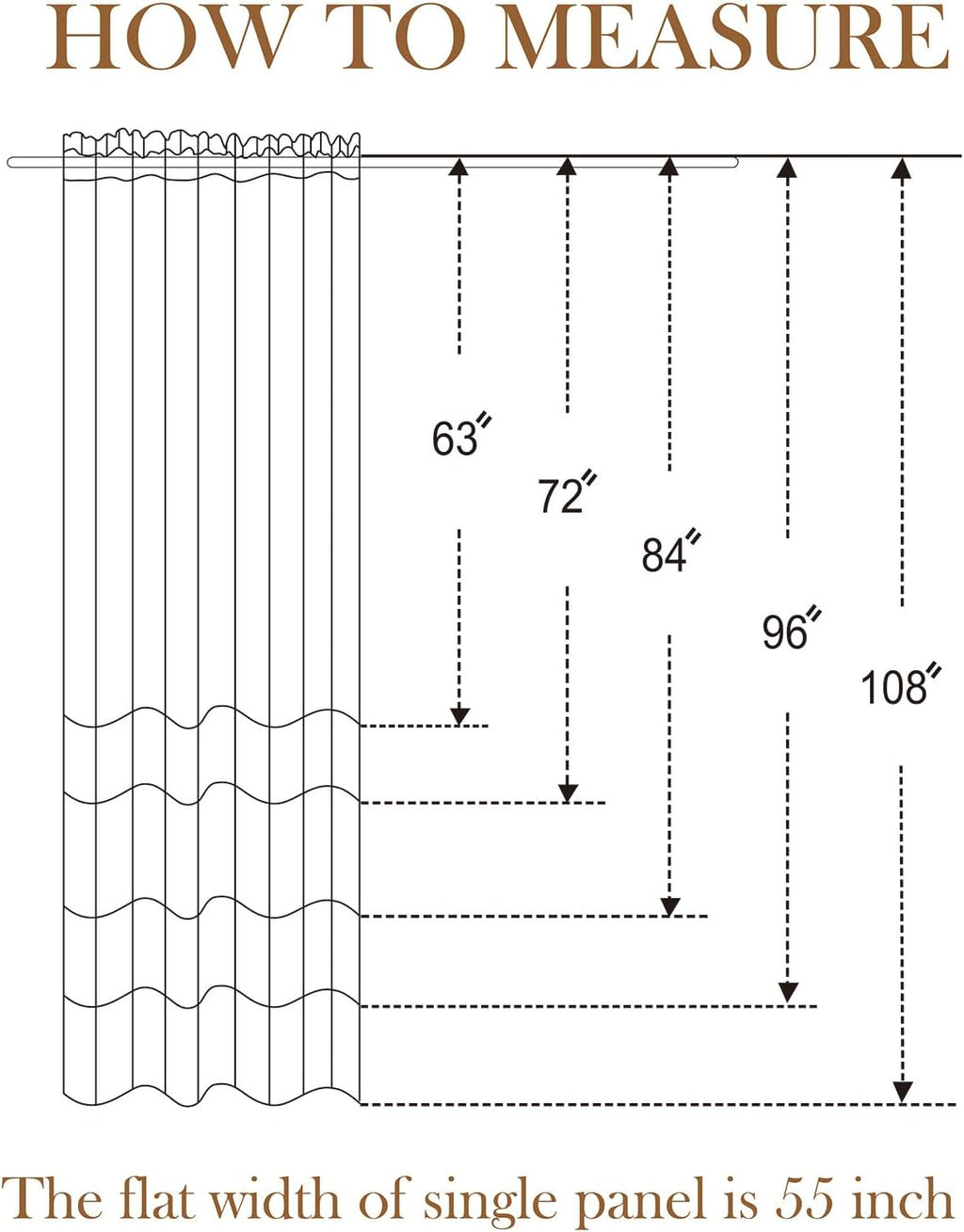 L.Z.E Grey and White Sheer Curtains 84 Inch Long 2 Panels Set, Light Gray Printed Sheer Curtains for Living Room Dining Room, Elegant Wave Pattern Rod Pocket Window Curtains (55W x 84L)