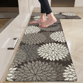 HEBE Anti Fatigue Kitchen Rug Sets 2 Piece Non Slip Kitchen Mats for Floor Cushioned Kitchen Rugs and Mats Waterproof Comfort Standing Mat Runner for Kitchen,Home Office,Sink,Laundry