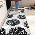 Teal Kitchen Mats Set of 2 Cushioned Anti Fatigue Kitchen Rugs Non Slip Waterproof Runner Memory Foam Kitchen Floor Mat Comfort Standing Mat for Sink,Office,Laundry